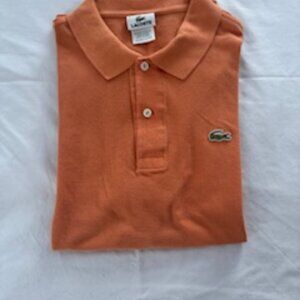 Lacoste polo shirt size 6 orange